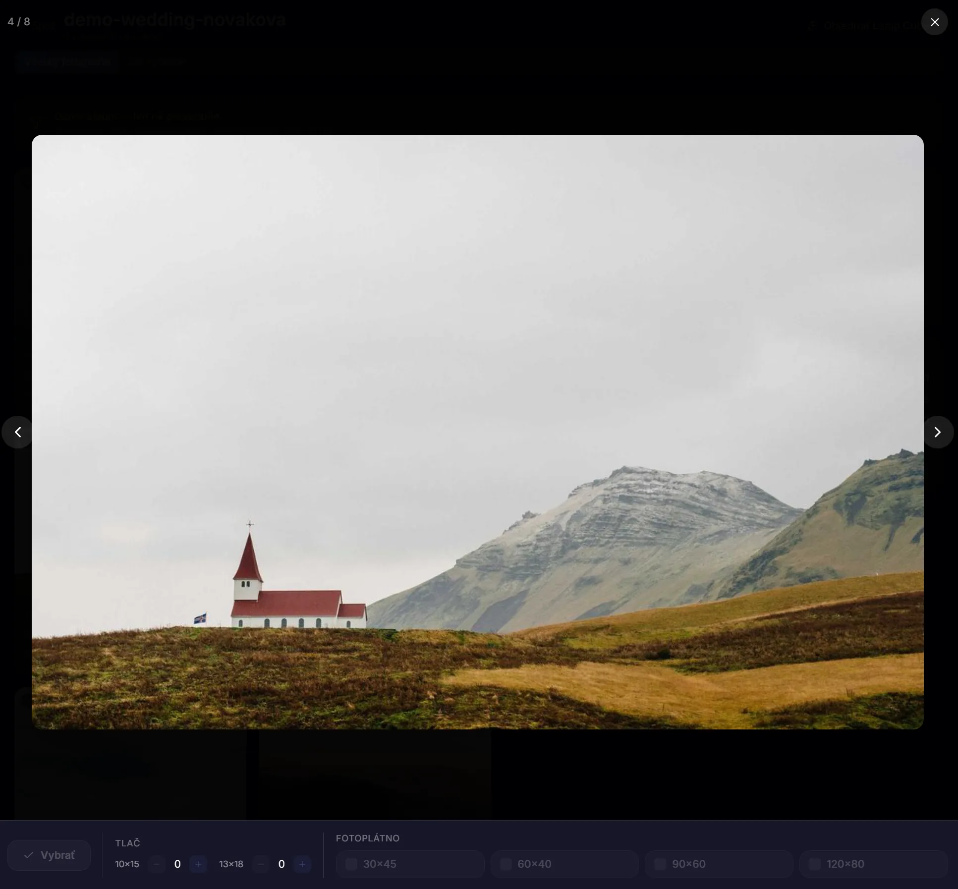Výber a objednávka